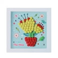 thumbnail image 1 of Pom Poms DIY Crafts for Adults Photo Frame Painting Set 6.8x6.8 Inch Wood Picture Frame Flower Pom Pom Kit Painting Art, 1 of 4