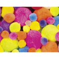 thumbnail image 1 of Pom Pons, Hot Colors - Assortd Sizes - 100 Piece - 2 per Pack, 1 of 1