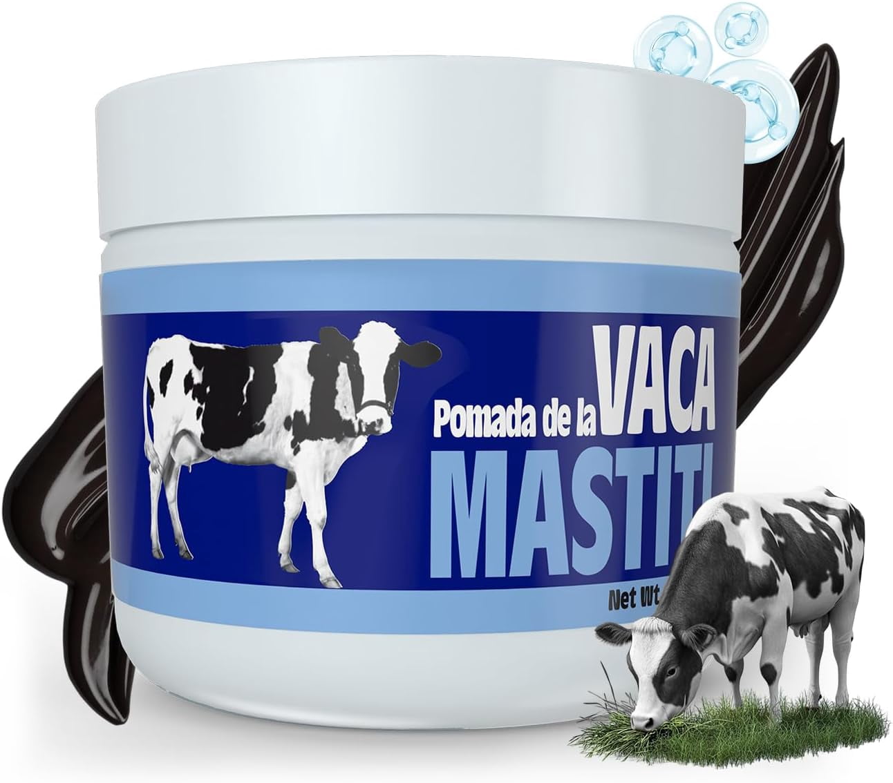 POMADA DE LA VACA MASTITI Hydrating Ointment – intensive care to help maintain healthy looking skin; ideal for skin care and esthetician supplies | 2 Oz Each | 1-Pack