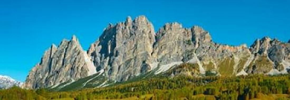 Pomagagnon and larches in autumn Cortina dAmpezzo Dolomites Italy Canvas Art - Frank Krahmer (10 x 20)
