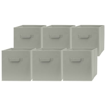 Pomatree Storage Cube Bins Fabric Cube Storage Bin, 12" x 12", 6 Pack