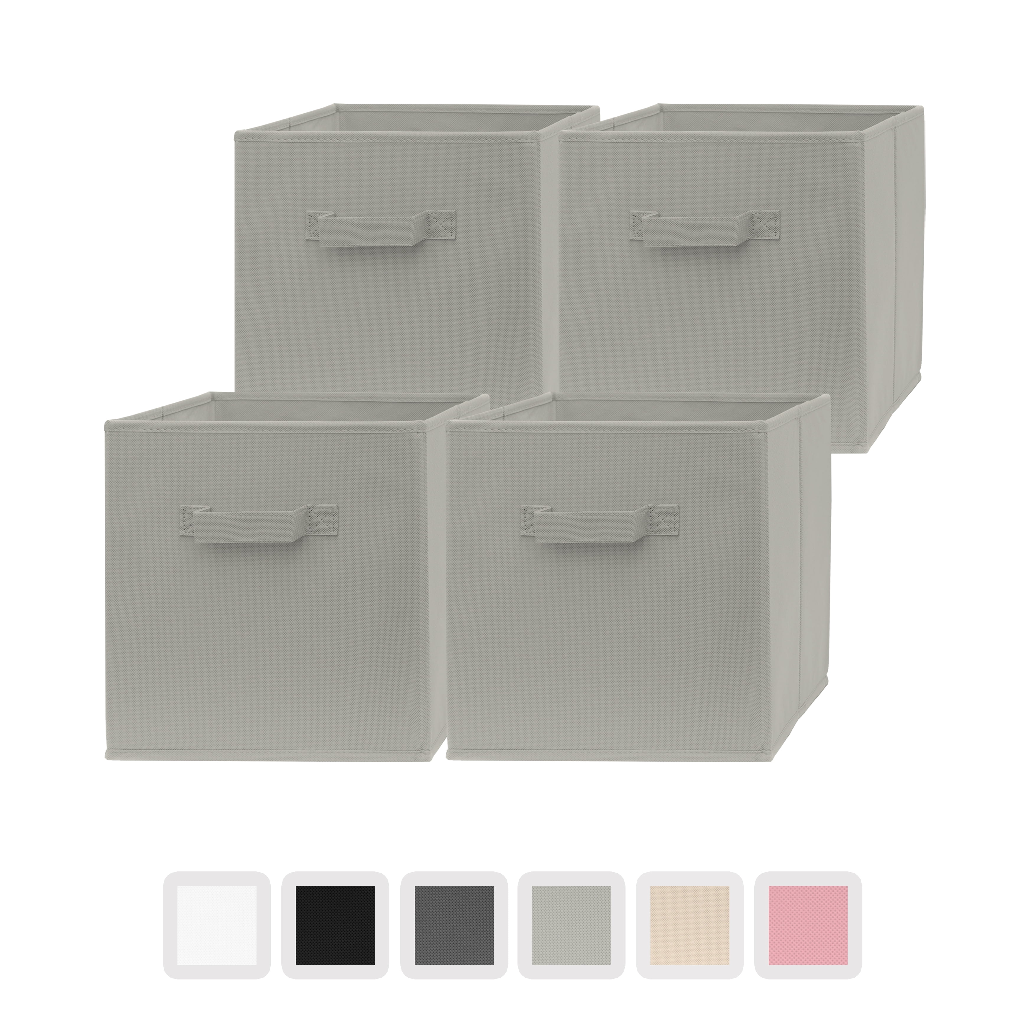 Pomatree 13x13x13 Inch Foldable Organizer Storage Cubes - 4 Pack ...