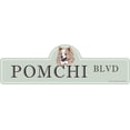 thumbnail image 1 of Pomchi Street Sign | Indoor/Outdoor | Dog Lover Funny Home Décor for Garages, Living Rooms, Bedroom, Offices | SignMission personalized gift | 24" Wide, 1 of 5