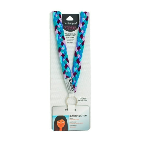 Pomchies Pom-Lanyard Identification Holder Plum P49236