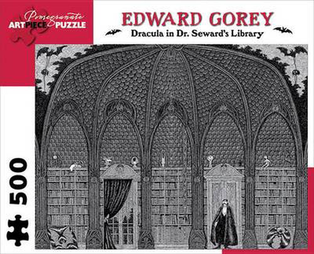 Pomegranate Artpiece Puzzle: Dracula in Dr. Seward's Library 500-Piece Jigsaw Puzzle (Jigsaw) - image 1 of 1