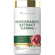 Pomegranate Extract | 100 Capsules | Non-GMO, Gluten Free | Traditional Herb | by Carlyle