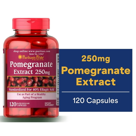 Pomegranate Extract 250 mg 120 Count by Puritan's Pride