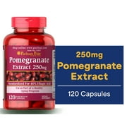 Pomegranate Extract 250 mg 120 Count by Puritans Pride