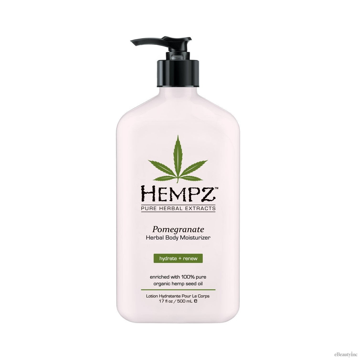 Pomegranate Herbal Body Moisturizer by Hempz for Unisex - 17 oz Lotion