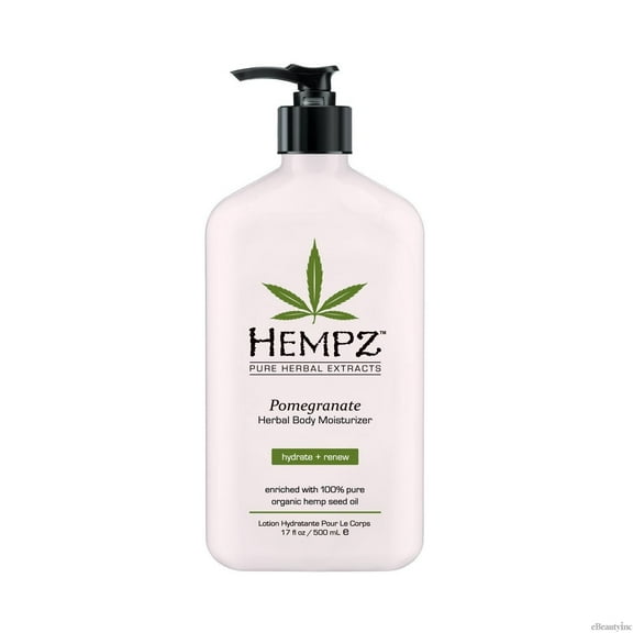 Pomegranate Herbal Body Moisturizer by Hempz for Unisex - 17 oz Lotion