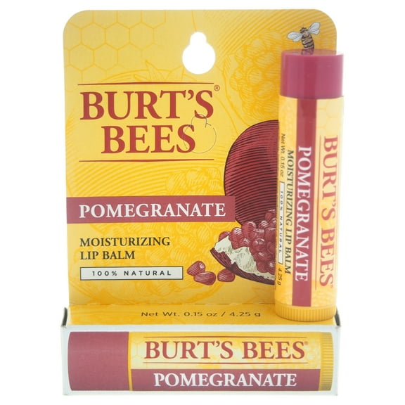 Pomegranate Lip Balm Blister Burt's Bees 0.15 oz Stick