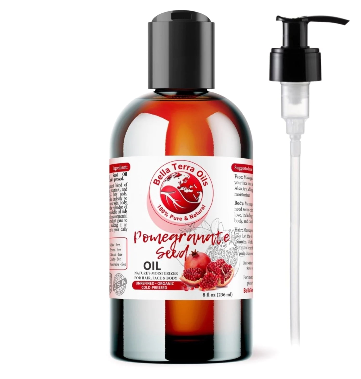Pomegranate Seed Oil: Cold-Pressed, Pure, Ideal for Anti-Aging Skin ...