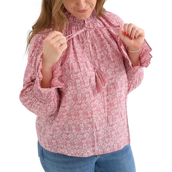 Pomegranate womens  Flounce Sleeve Blouse, s