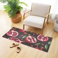 thumbnail image 1 of Pomegranates Bathroom Rug 39x20 Non Slip Quick Dry Washable Bathroom Mats for Bedroom Living Room Kitchen, 1 of 7