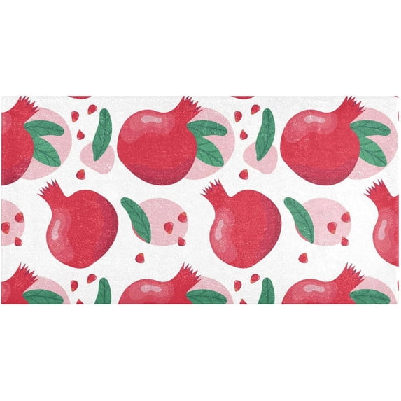 Coolnut Pomegranates Bathroom Rugs Floor Mats Non-Slip Soft Absorbent Microfibers Plush Bath Rugs for Bath Kitchen Shower Floor