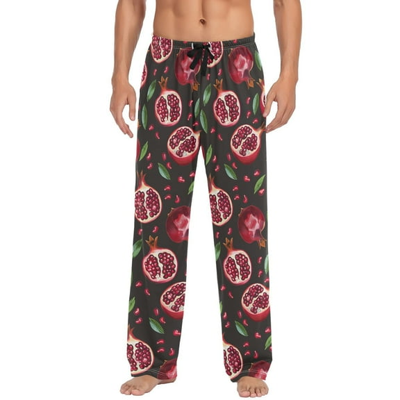 Pomegranates Men's Pajama Pants with Pocket Lounge Pants Pajama Sleep Pant Pj Comfortable