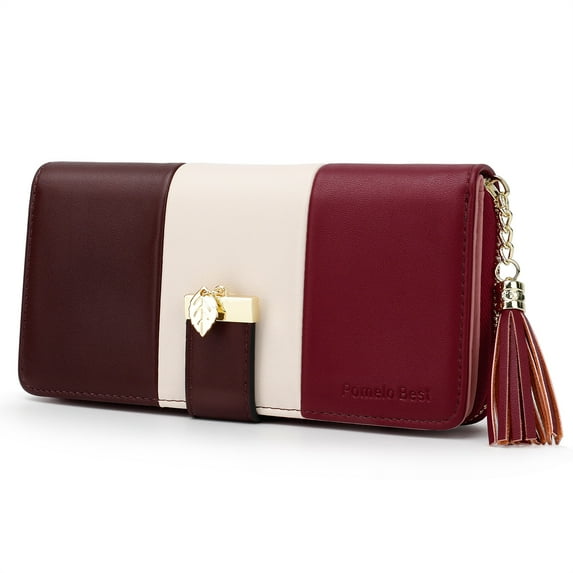 Pomelo Best Women's RFID Bifold Wallet, Red