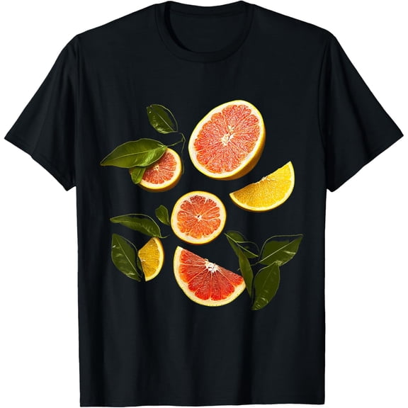 Pomelo Fruit Motif Artwork Pomelo T-Shirt
