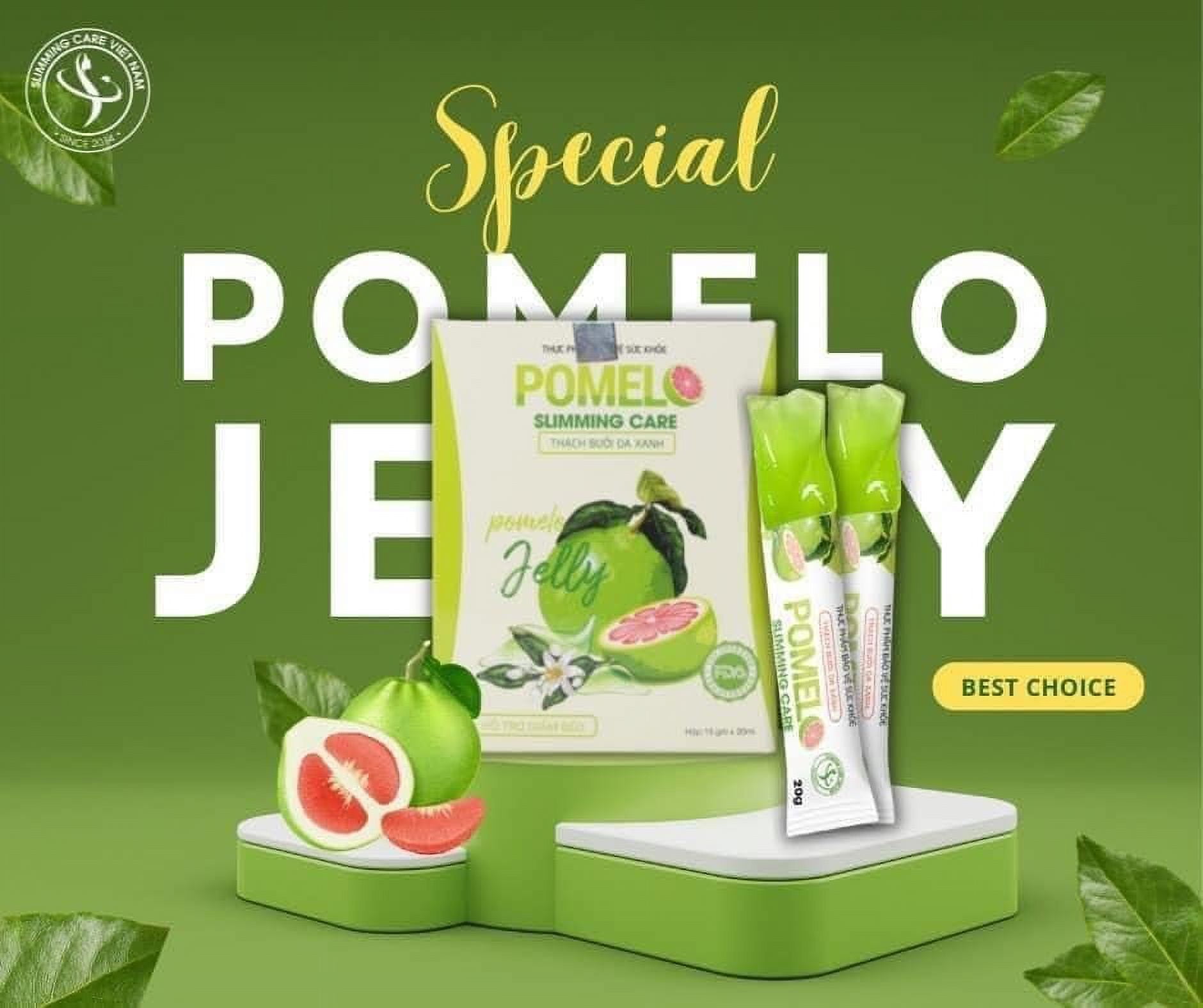 Pomelo Jelly (15pk/Box) Slimming Care +1 Pack Free Detox Thạch Bưởi
