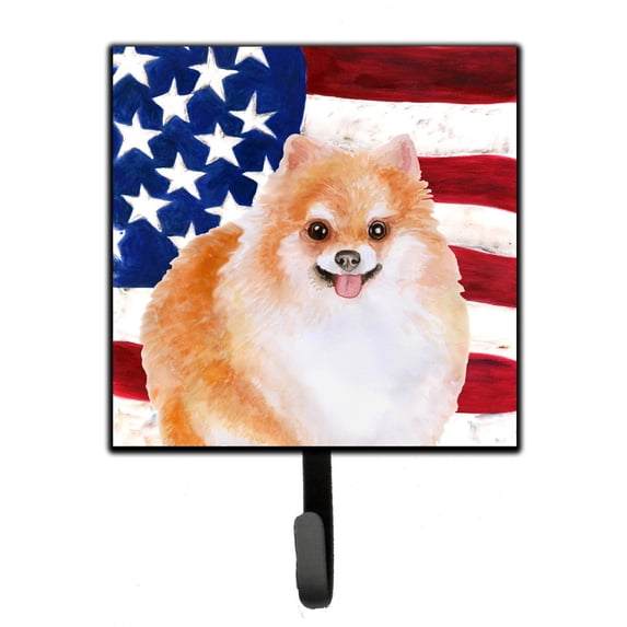 Pomeranian 2 Patriotic Leash or Key Holder