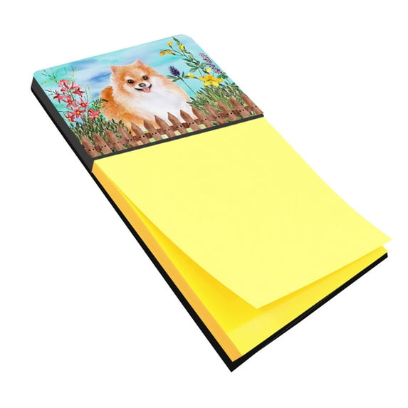 Pomeranian #2 Spring Sticky Note Holder