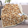 thumbnail image 1 of Pomeranian Blanket for Adults Women Twin Size Fuzzy Dogs Blanket Cute Puppy Fleece BlanketAnimal Pattern Sherpa Plush Bed Cover Couch Throw (60 x 80 Inches), 1 of 6