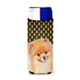thumbnail image 1 of Pomeranian Candy Corn Halloween Portrait Ultra Hugger for slim cans, 1 of 6