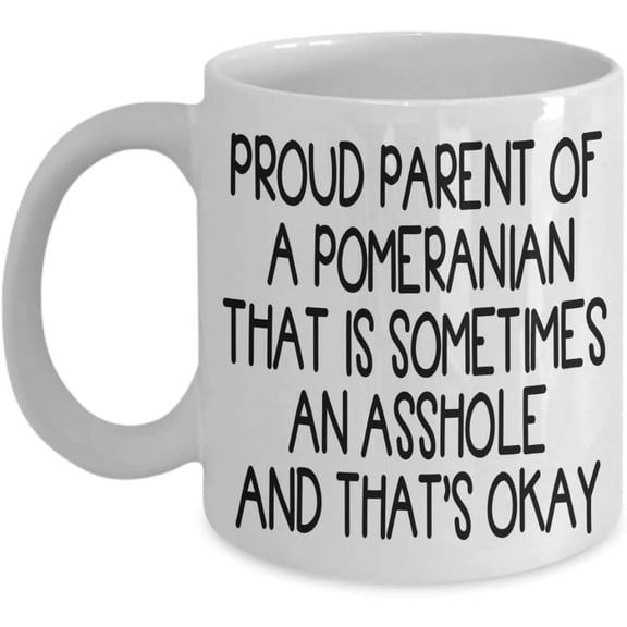 Pomeranian Coffee Mug Gift Idea For Pomeranian Dad Men Him Lover Pomeranian Dog Owner Cute Tea Cup Christmas Xmas