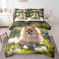 thumbnail image 1 of Pomeranian Comforter Set 7 Piece Bed in a Bag Twin,Cute Pup Dog Bedding Sets Kawaii Pom Animal Sheet Set with Comforter,Puppy Pet Bed Set, 1 of 6