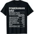 thumbnail image 1 of Pomeranian Dad Nutrition Facts Funny Pomeranian Dog Owner T-Shirt, 1 of 4