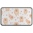 thumbnail image 1 of Pomeranian Dogs with Hearts Door Rugs,Washable Non Slip Door Mats Indoor,Decorative Door Mats,Entry Mat Indoor for Entrance,Bedroom,Kitchen,Bathroom,30"x17", 1 of 6