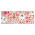 thumbnail image 1 of Pomeranian Dogs and Pioneer Flower Kitchen Rug Mat,Kitchen Runner Rugs Non Skid Washable,Decorative Kitchen Floor Mats for Kitchen,Sink,Laundry,17"X47", 1 of 5