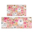 thumbnail image 1 of Pomeranian Dogs and Pioneer Flower Kitchen Rugs Sets Of 2,Anti Fatigue Kitchen Mat Rugs Non Slip Washable,Decorative Kitchen Floor Mats for Kitchen,Sink,Laundry,17"x30"+17"x47", 1 of 7