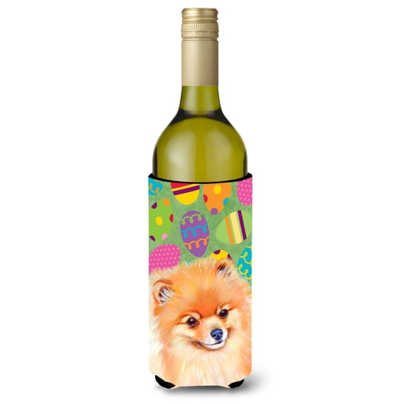 Pomeranian Easter Eggtravaganza Wine Bottle Hugger