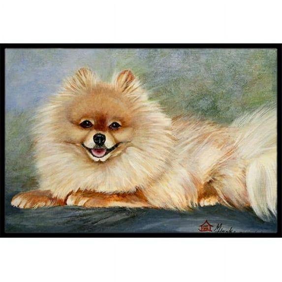 Pomeranian Full Body Indoor & Outdoor Mat- 24 x 36 in.