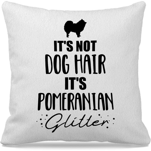 Pomeranian Gifts,Pomeranian Pillow Covers 18x18, It''s Not Dog Hair It''s Pomeranian Glitter,Dog Decor for Home Bedroom Living Room,Dog Decor for Couch Sofa