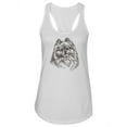 thumbnail image 1 of Pomeranian In Sketch Style Tank Women -Image by Shutterstock, Female x-Large, 1 of 4