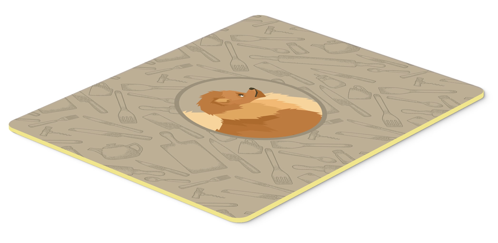 Pomeranian In the Kitchen Kitchen or Bath Mat 24x36