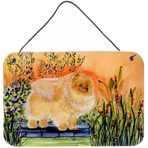 Pomeranian Indoor Aluminium Metal Wall Or Door Hanging Prints