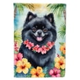 thumbnail image 1 of Pomeranian Luau Garden Flag 11.25 in x 15.5 in, 1 of 5