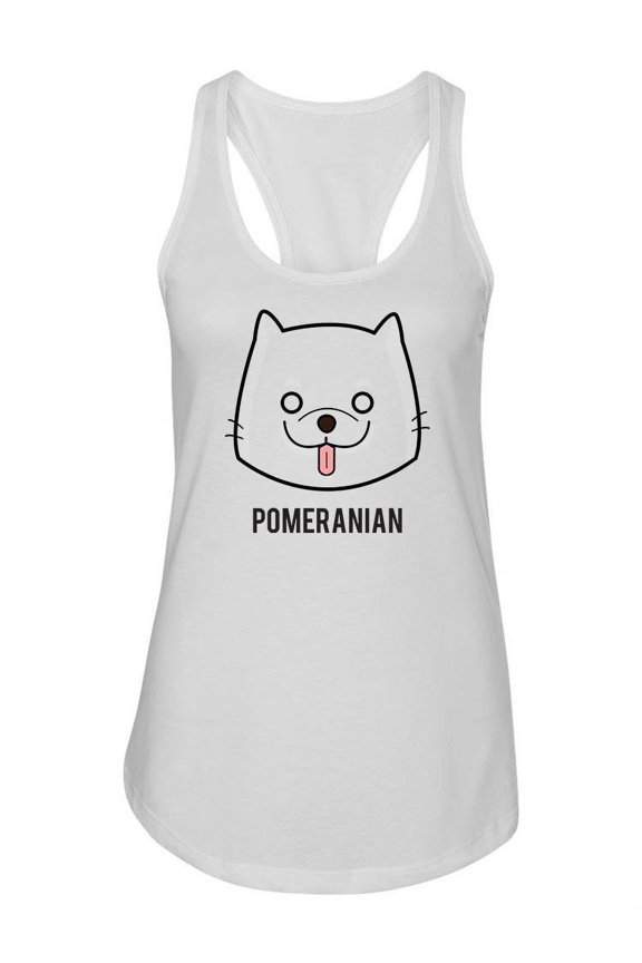 Pomeranian Quote. Tank Women -Image by Shutterstock, Female Small