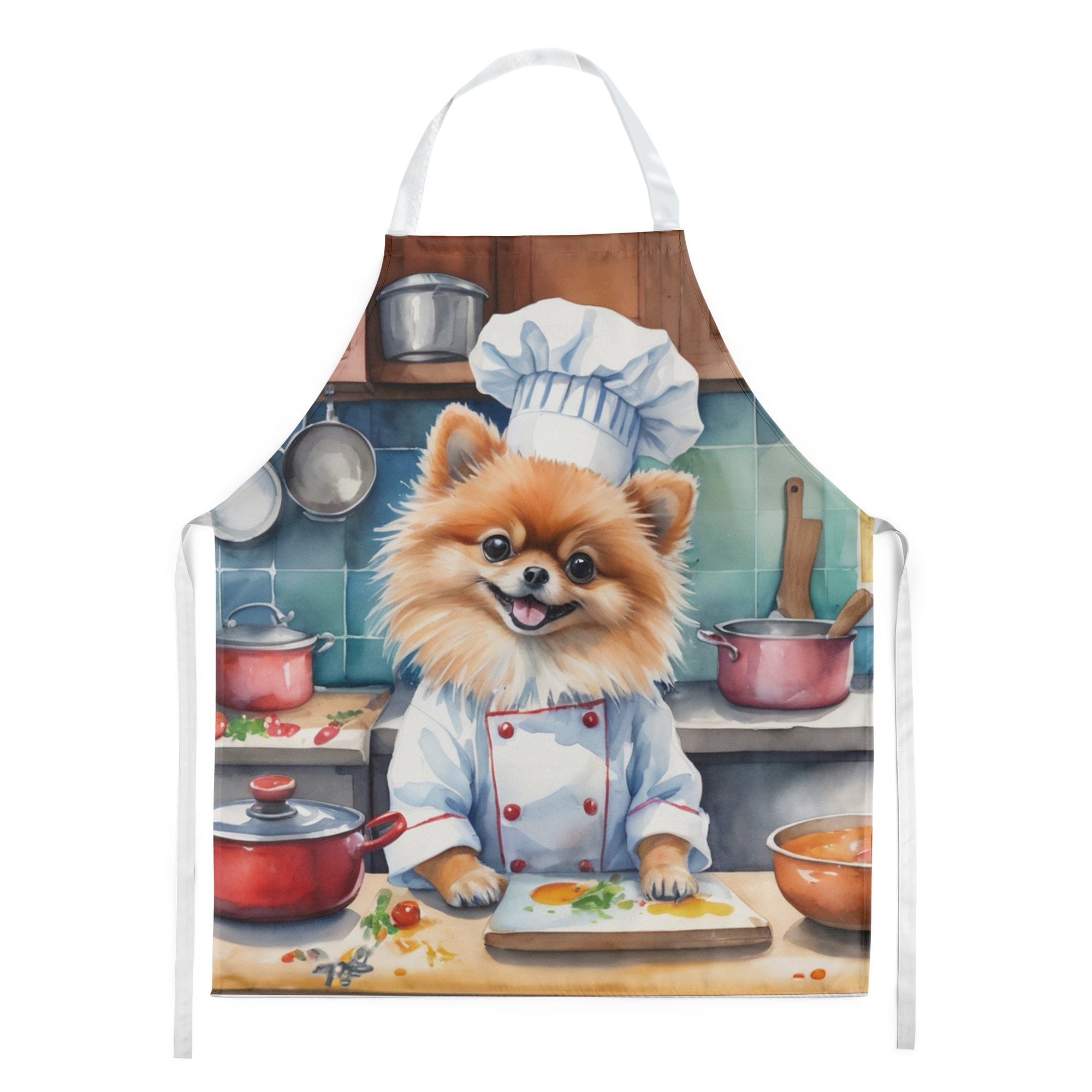 Pomeranian The Chef Apron 27 in x 30 in
