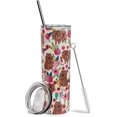 thumbnail image 1 of Pomeranian Tumbler - Stainless Steel Vacuum Insulated Double Wall Travel Thermos Tumbler - Dog Lovers Gifts for Women - Insulated Coffee Tumblers for Hot and Cold Drinks - With Straw and Lid 20 OZ, 1 of 6