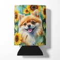 thumbnail image 1 of Pomeranian in Sunflowers Can or Bottle Hugger 3 in x 5 in, 1 of 5