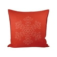 thumbnail image 1 of 903236-Elk Home-Snowridge - 24x24 Inch Pillow   Ribbon Red/Snow Finish, 1 of 1