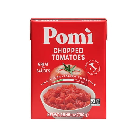 Pomi Chopped Tomatoes, 26.46 oz, 1/4 Cup per serving, 12 servings per Container
