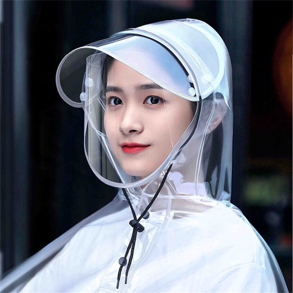 Pomkkxi 1 Pcs Transparent Raincoat for Electric Scooter Folding Bike Full Body Coverage Waterproof Windproof Rain Gear with Hood for Commuting Outdoor Riding 5XL