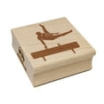 thumbnail image 1 of Pommel Horse Artistic Gymnastics Square Rubber Stamp Stamping Scrapbooking Crafting - Small 1.25in, 1 of 7