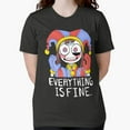 thumbnail image 1 of Pomni Everything Is Fine Digital Circus Parody Comic Style Unisex T-Shirt, up to size 5XL, 1 of 2