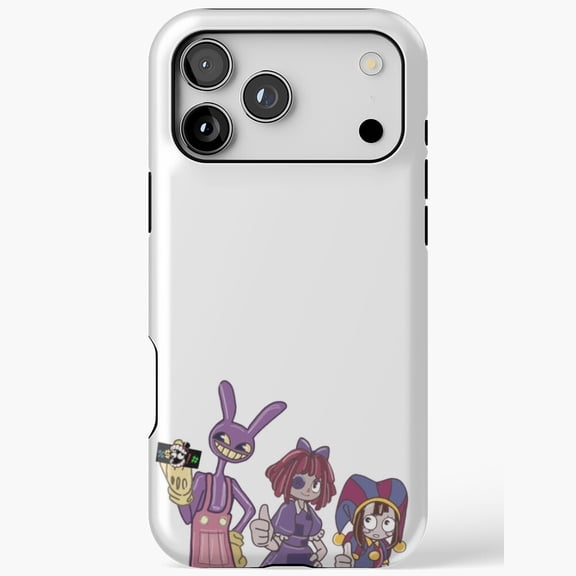 Pomni Ragatha Jax Digital Circus Trio Sticker Compatible Phone Case for iPhone 11 12 13 14 15 16 17 Pro Max